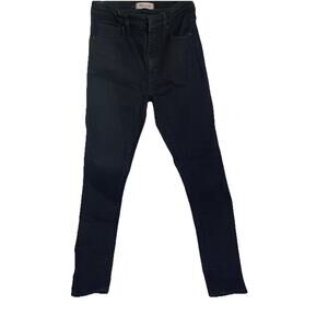 Madewell High Rise Skinny Women's Size 27 T Black Denim Skinny Jeans